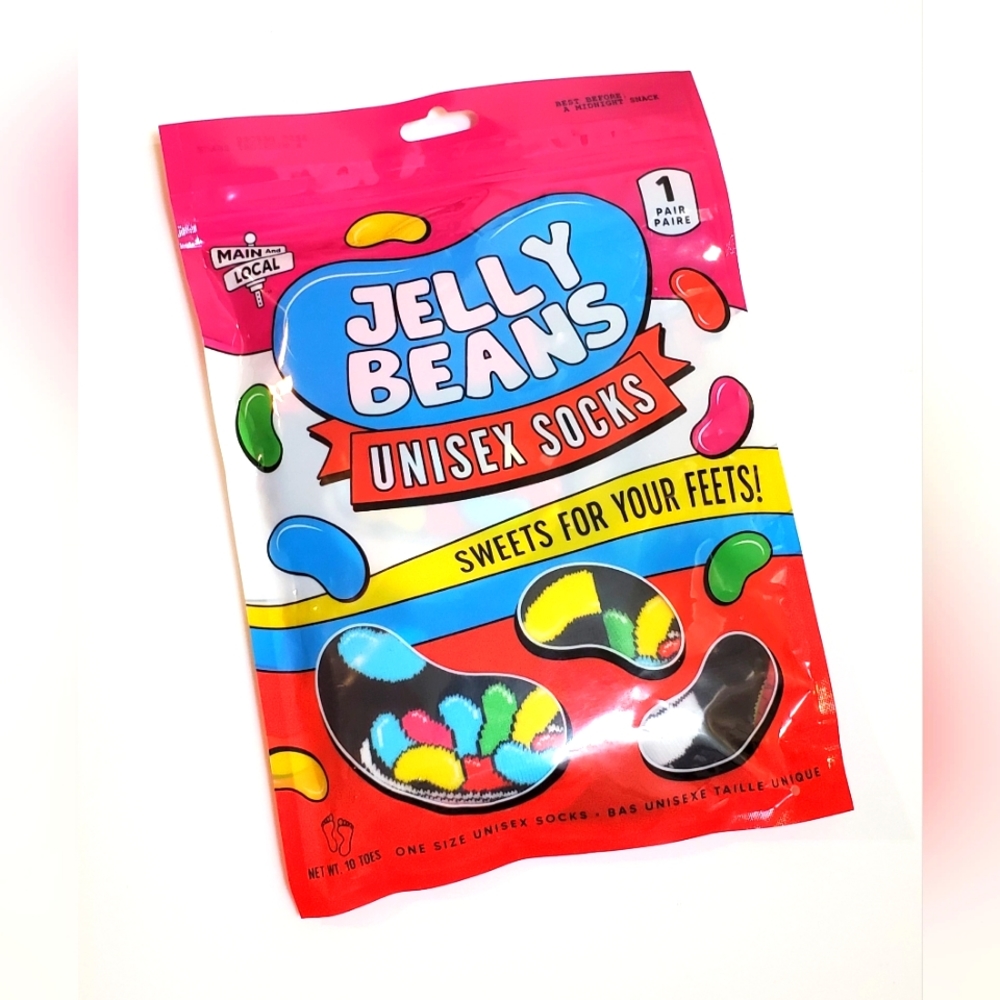 Jelly Beans Adult Unisex Crew Socks Shoe Size OSFM (1 Pair)